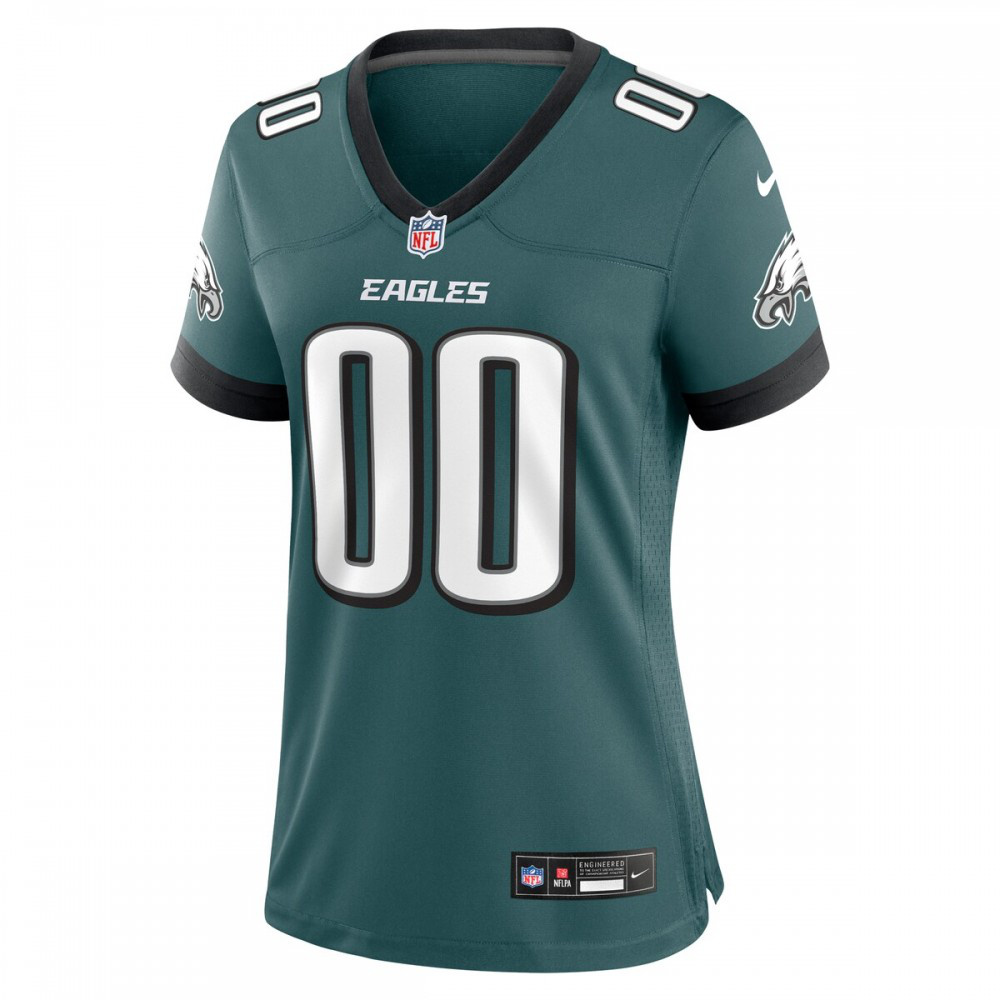 Philadelphia Eagles Nike Women's Custom Game Jersey - Midnight Green-GridironStore